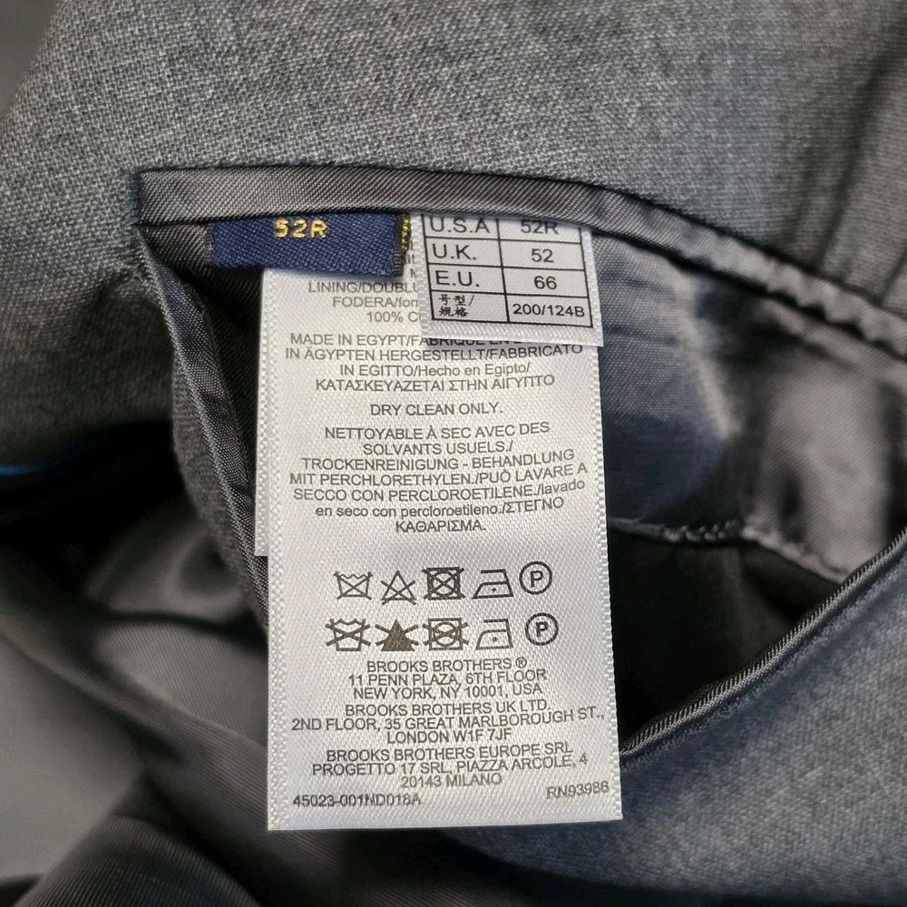 Brooks Brothers Explorer Collection Blazer 52R Gray Performance Wool NWT $568